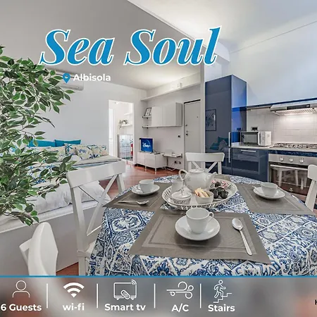 Apartman Seasoul - Mare 100m - 6 Guests - Centro Storico Albissola Marina